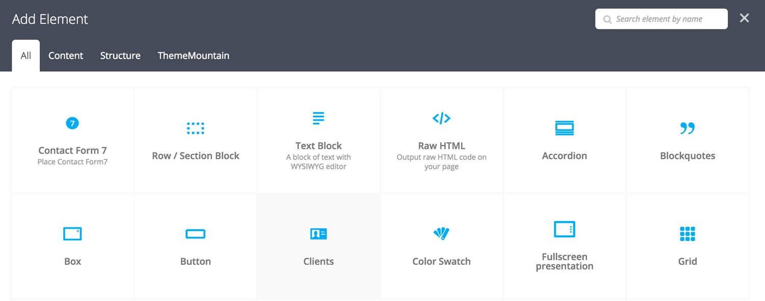 Clients Section Settings