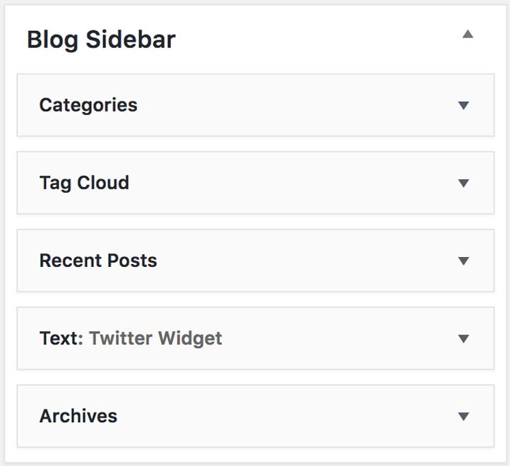 Sidebar Widget Areas